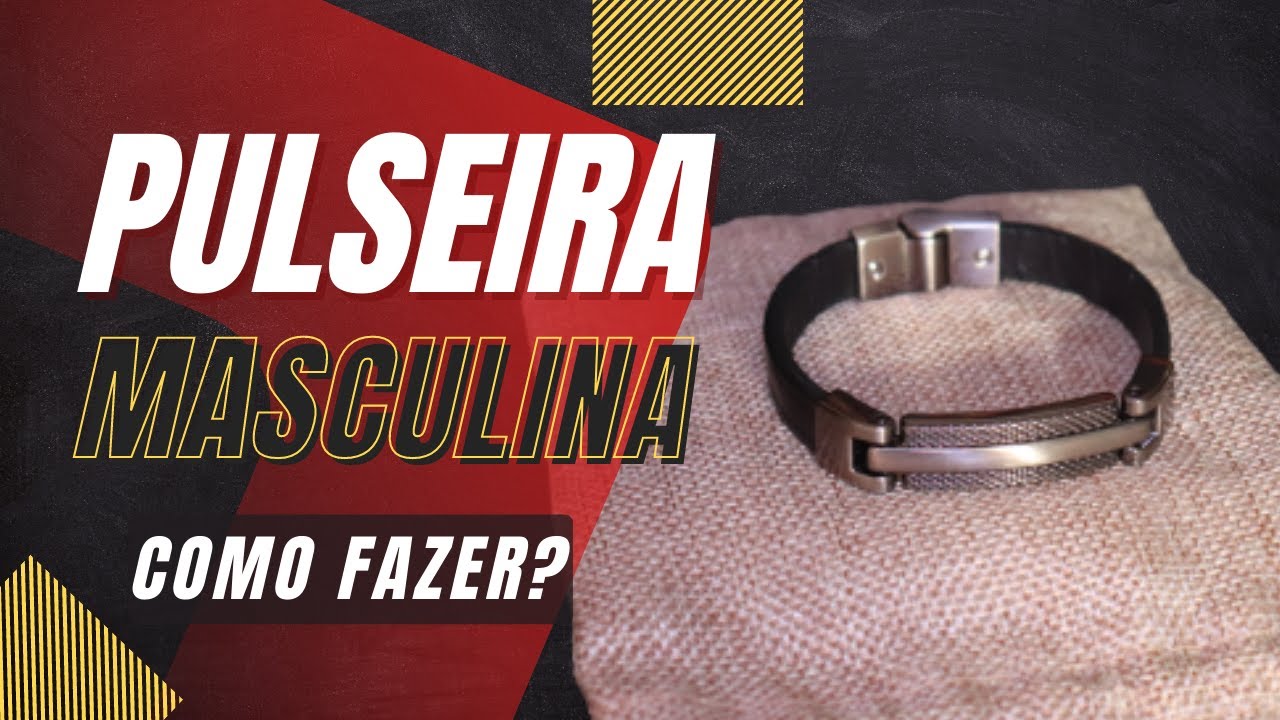 🎩 [PASSO A PASSO] Como Fazer Pulseira Masculina em Couro Natural Tingido