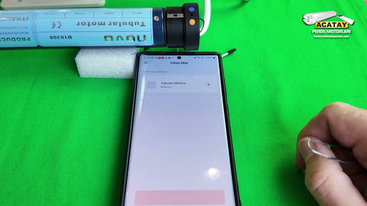 ACATAY D10308 ENTEGRE ALICILI WI-FI UYUMLU  PERDE MOTORLARININ TUYA SMART APLİKASYONU İLE EŞLEŞMESİ