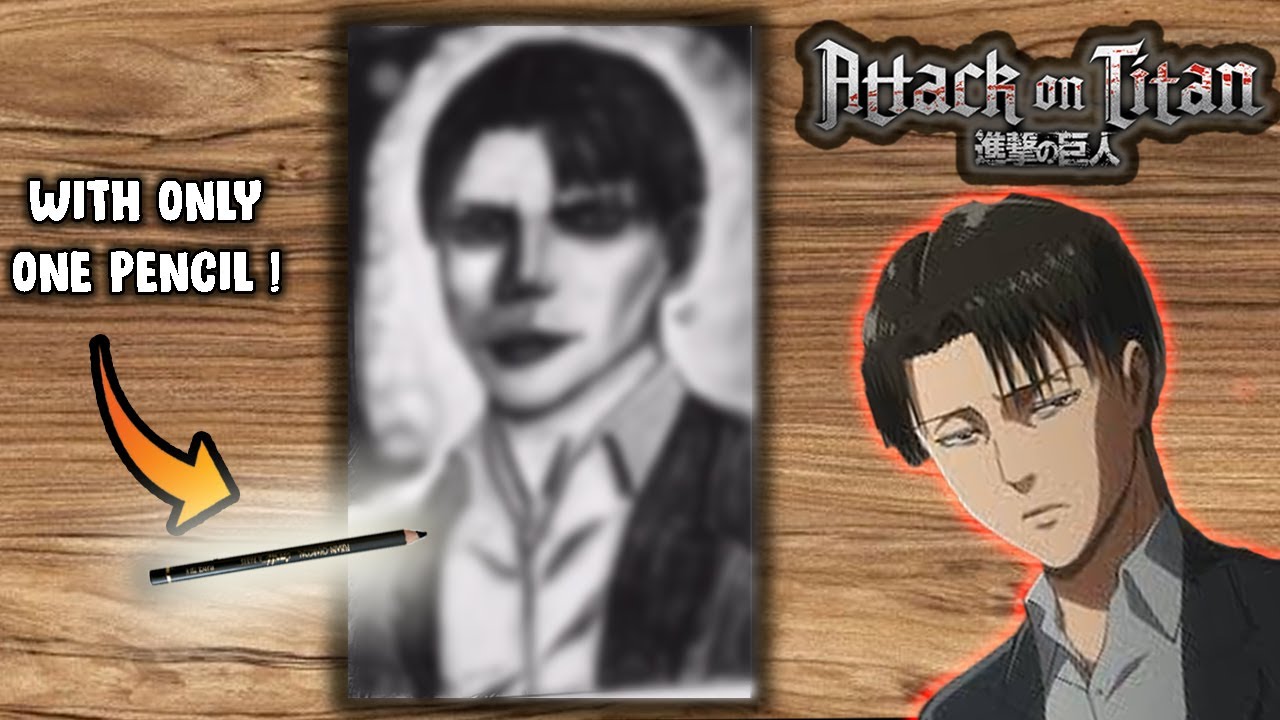 Drawing LEVI Ackerman - Realistic Version ! #AttackOnTitan (Shingeki no Kyojin / 進撃の巨人 )