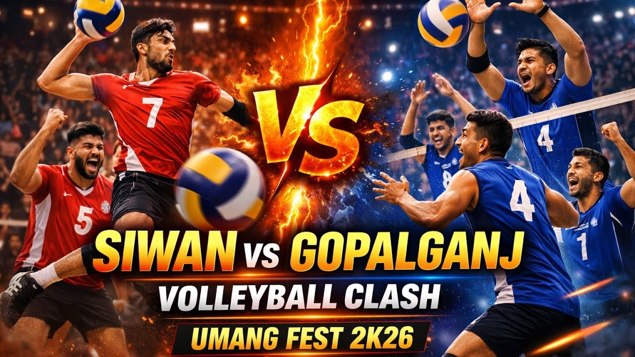 Siwan vs Gopalganj Volleyball Match | UMANG Fest 2K26 | Full Match Highlights