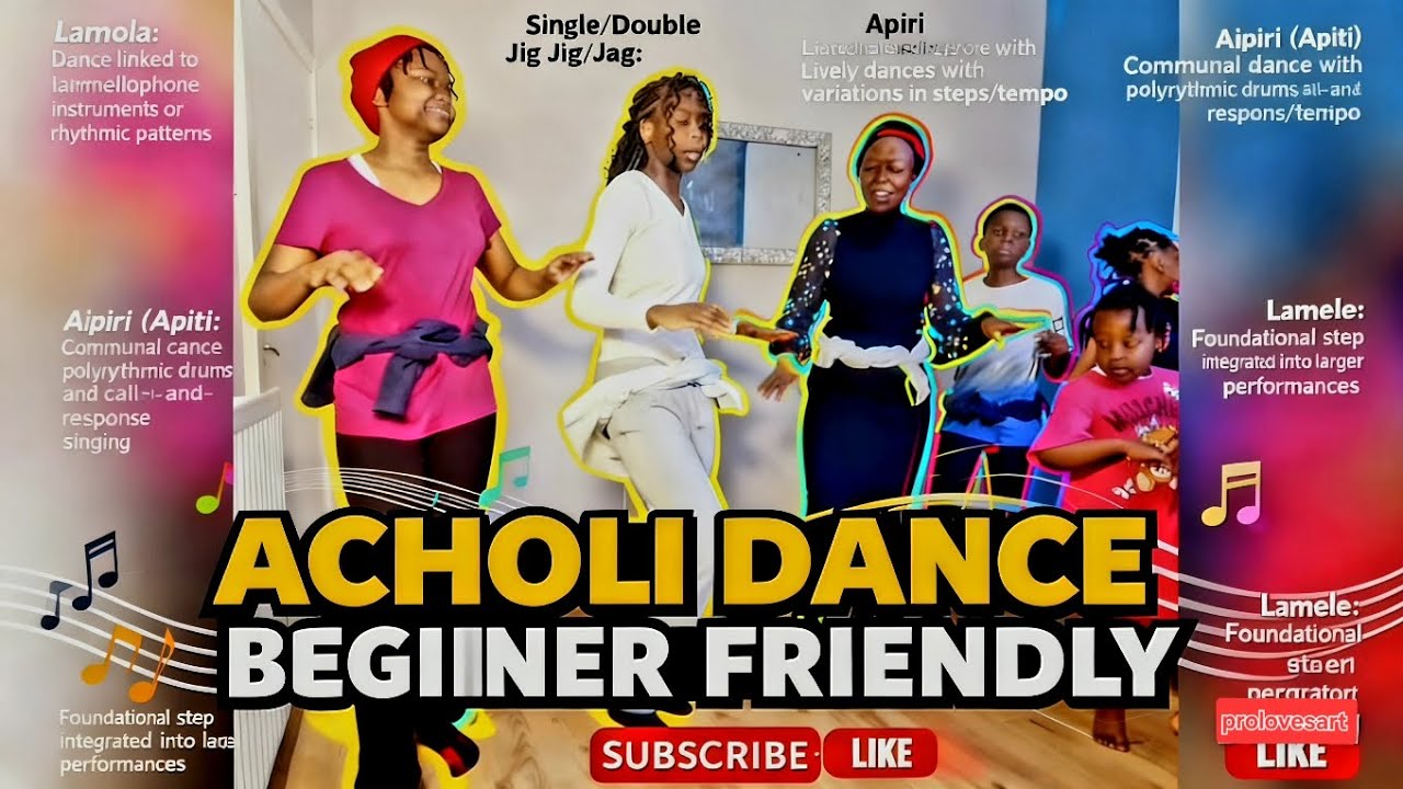 Acholi Dance Beginner Friendly | Learn Lamola, Jig Jag, Apiri & Lamele Moves!@UgandaCulturalHeritage
