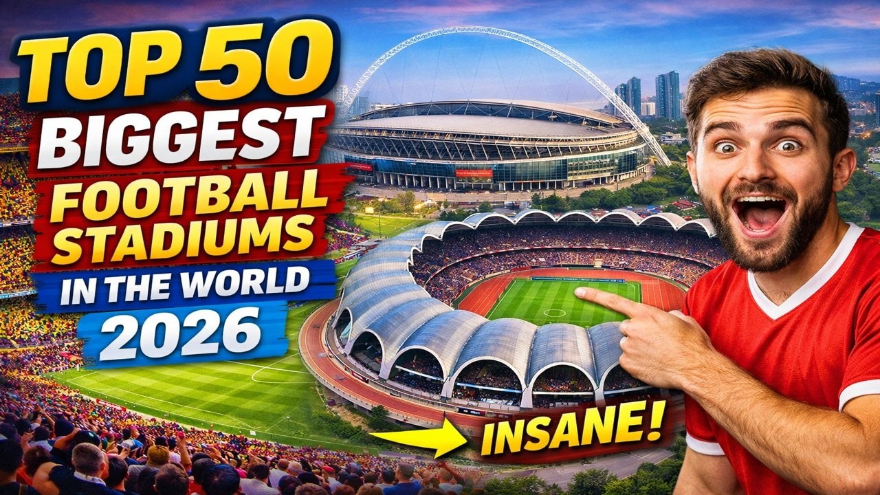 Top 50 Biggest Football Stadiums in the World (2026) – #1 Is INSANE!😱