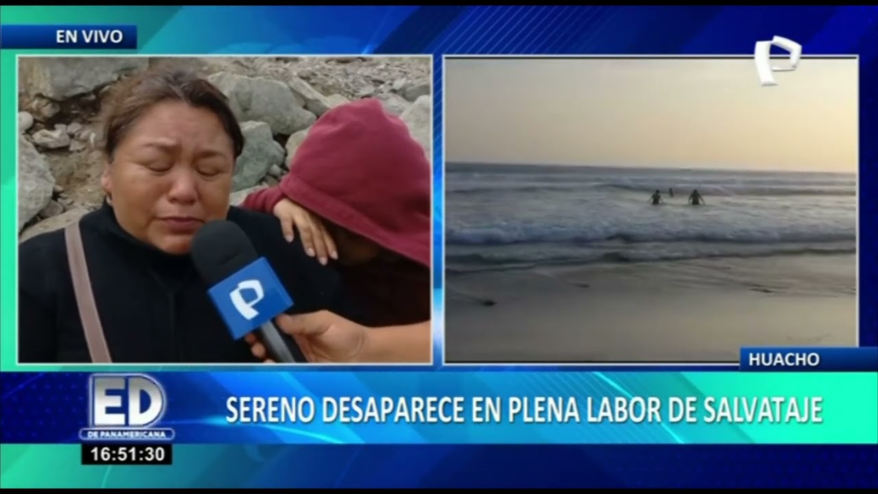 Sereno desaparece en plena labor de salvataje en mar de Huacho