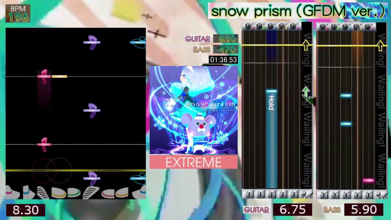 GITADORA / snow prism (GFDM ver.)  - EXTREME (GuitarFreaks XG3 & DrumMania XG3)