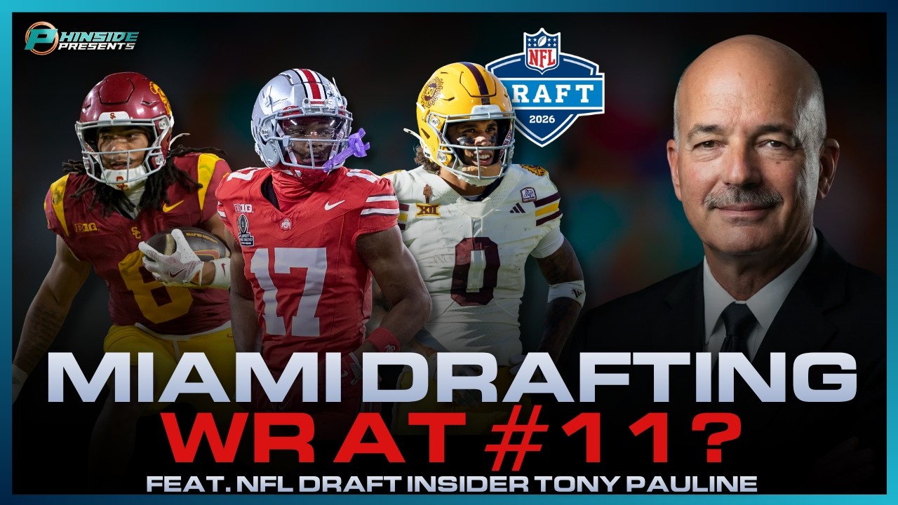 Will The Miami Dolphins Draft A WR At #11? | With Tony Pauline