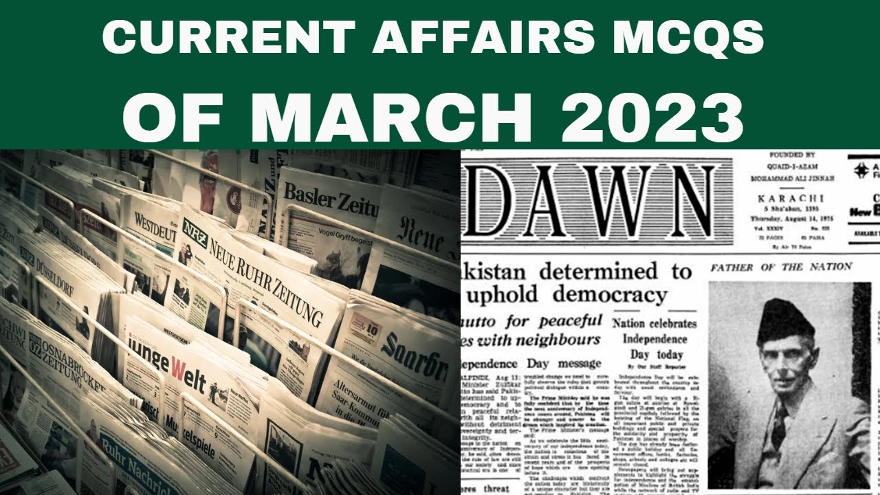 Pakistan Current Affairs Mcqs - March 2023