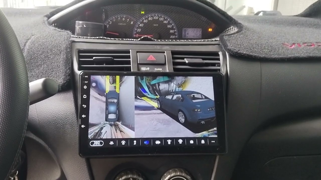 Toyota Vios Gen 2 Head unit with 360