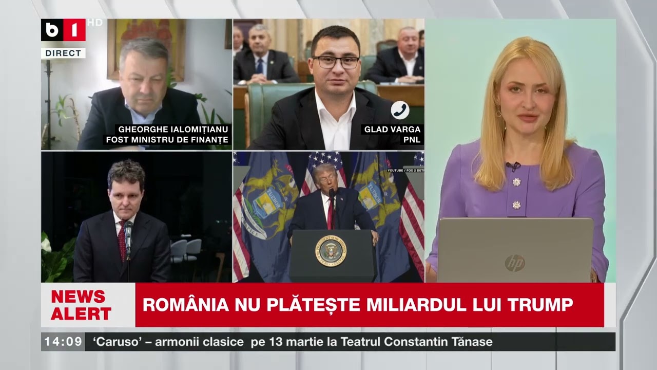 TALK B1 CU I. PETRARU. ROMÂNIA NU PLĂTEȘTE MILIARDUL LUI TRUMP, DAR PARTICIPĂ LA PRIMA REUNIUNE P1