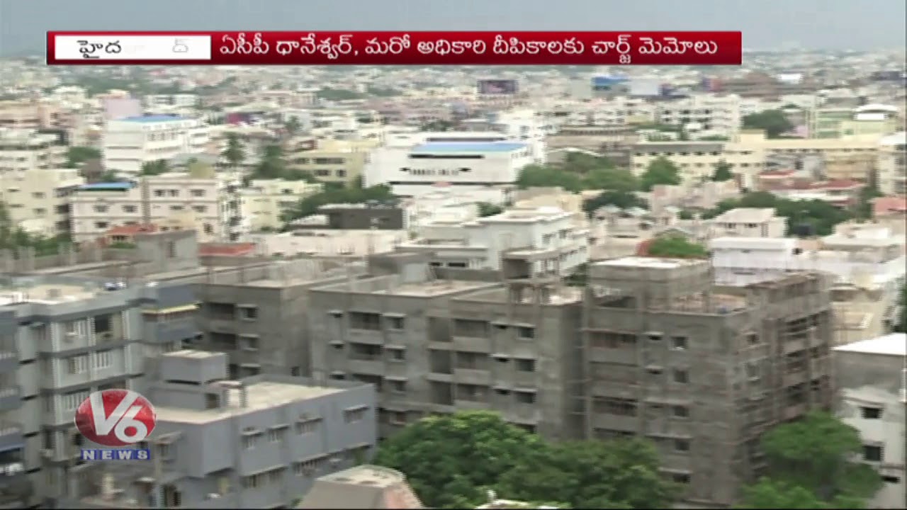 GHMC Commissioner Dana Kishore Suspends Town Planning Officers For Illegal Constructions | V6 News