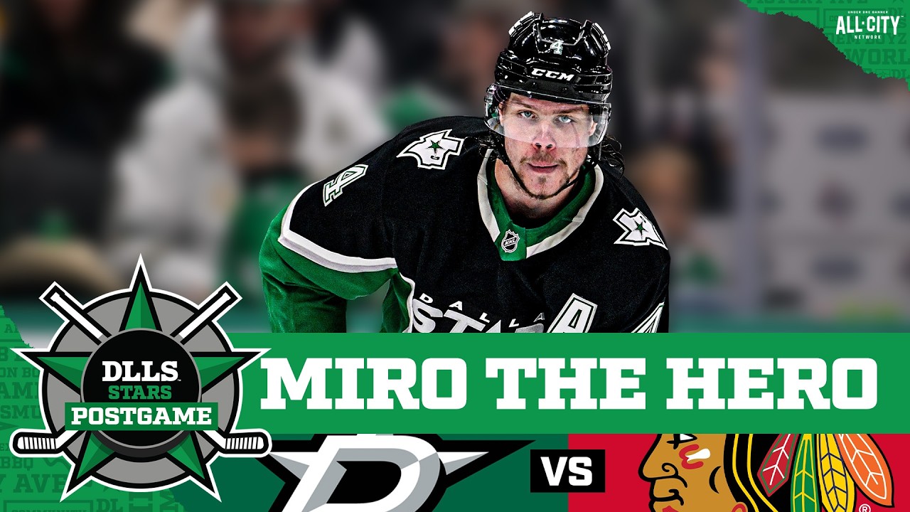 Miro The Hero! Heiskanen Scores OT-Winner As Stars Beat Blackhawk 4-3 | DLLS STARS POSTGAME