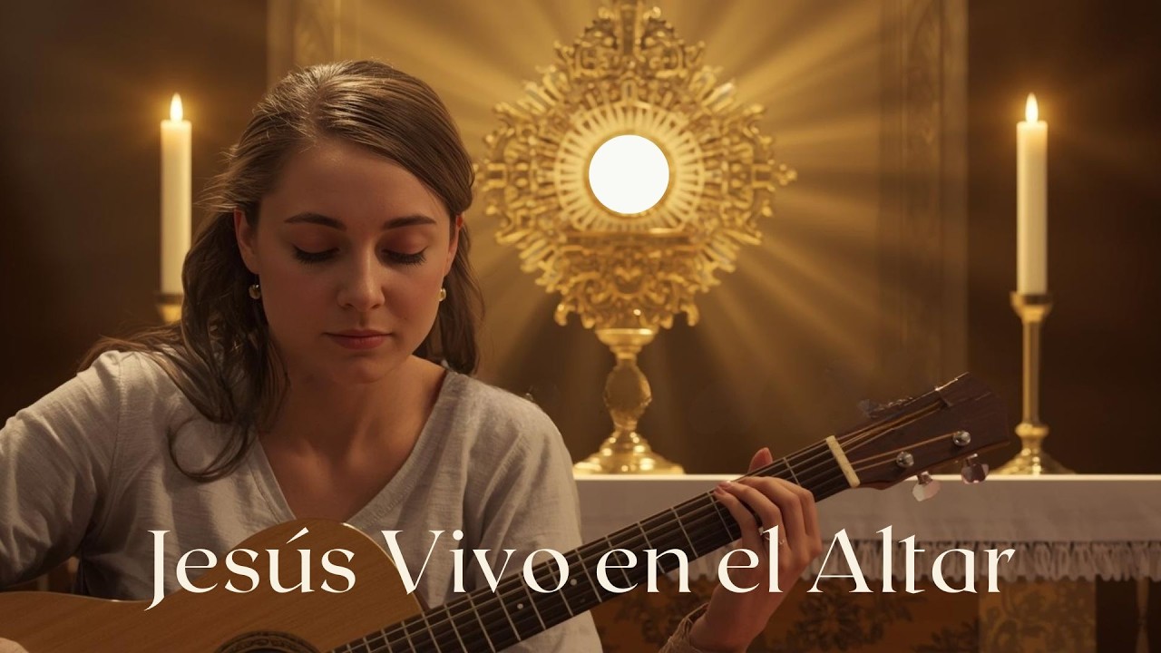 Jes&uacute;s Vivo en el Altar ✨ Cantos Eucar&iacute;sticos Cat&oacute;licos para Adorar al Sant&iacute;simo Sacramento