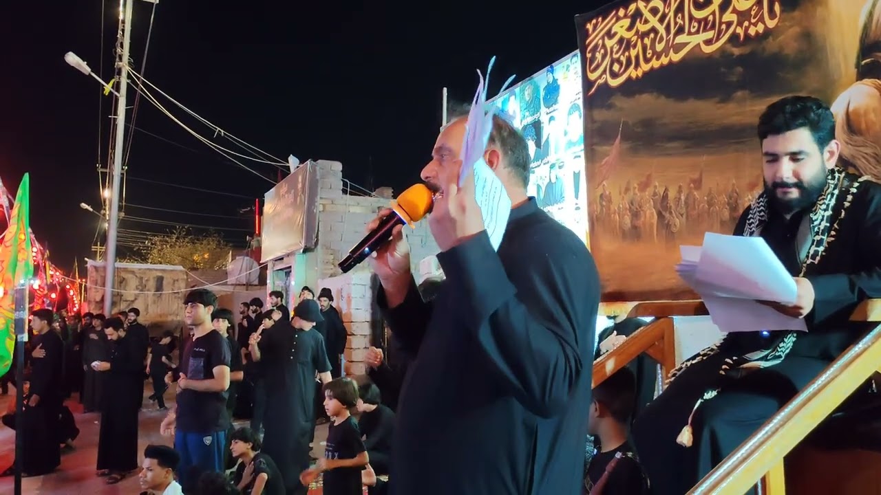 الرادود ملا سلوان والرادود ملا احمد البرهان موكب زنجيل الامام الرضا ع ليلية الوحشة على زينب