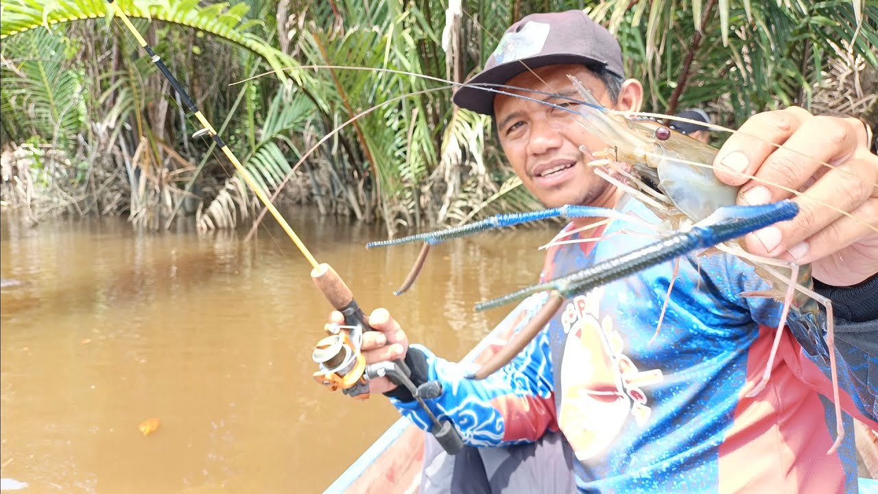 Mancing Udang Galah di sungai Padu bersama Risky Angler