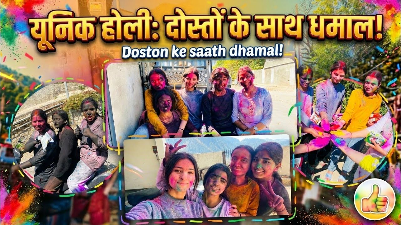 “Holi Vlog 2026 😱 | दोस्तों के साथ पहली बार ऐसी होली!” #holi #holivlog #holicelebration #viral #fun