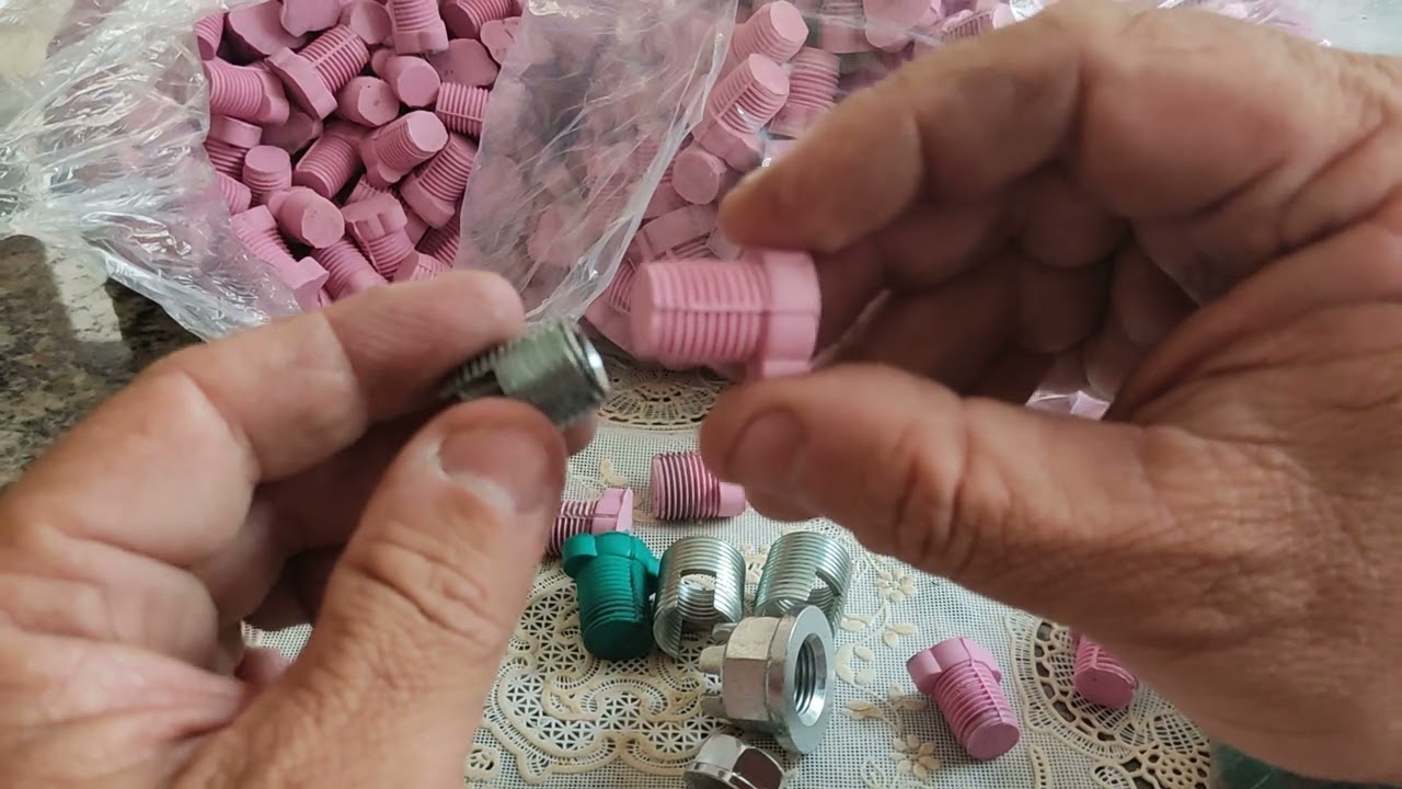 bujão borracha rosa parafuso veda tudo