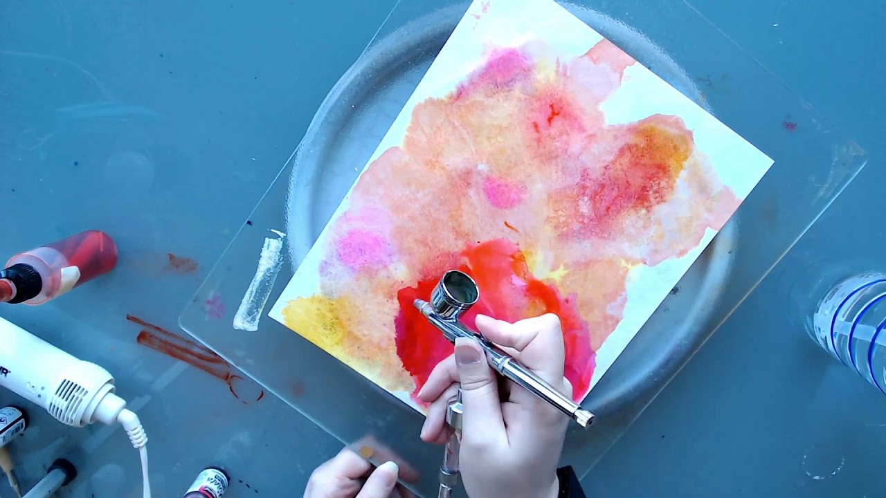 [10] Alcohol Ink Painting on Tyvek using DIY Ink, Pinata alcohol Ink and Brea Reese Alcohol Inks