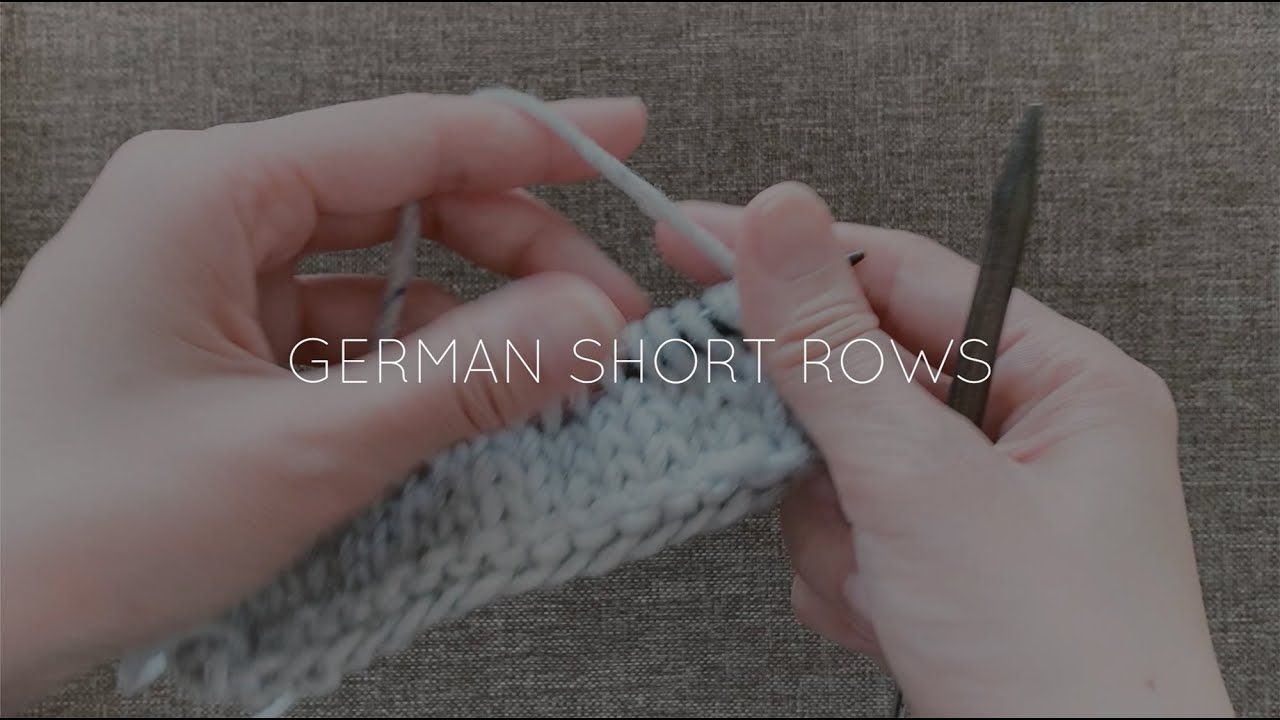 [Yucca] German Short Rows / ドイツ式引き返し編み