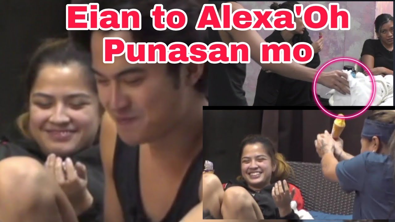 Eian to Alexa Oh punasa mo/Eian todo alalay ky Alexa sa natapong ice cream/Aleian