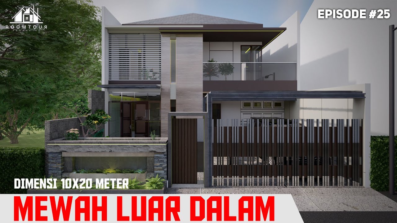 SERASA TINGGAL DI ISTANA | DESAIN RUMAH MEWAH MODERN 2 LANTAI | Ukuran 10x20 Meter