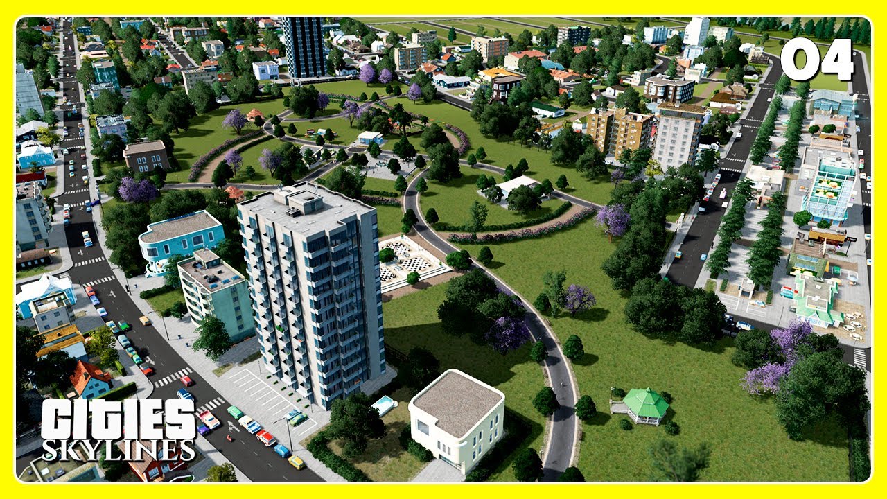 Creamos los PRIMEROS EDIFICIOS y el gran PARQUE de la ciudad - Cities Skylines
