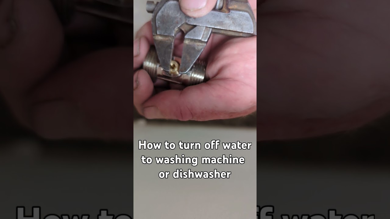 can't turn water off to washing machine or dishwasher? how to isolate broken valve