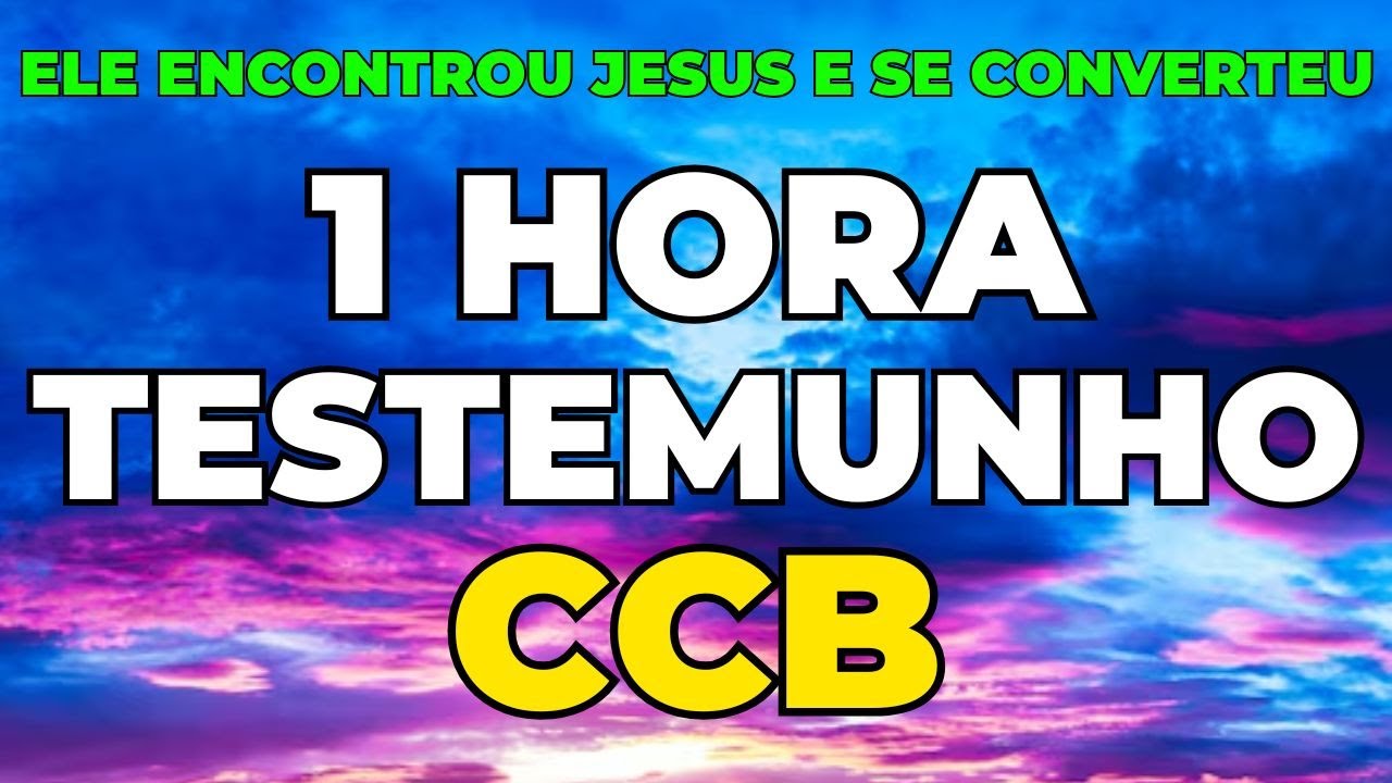 1 HORA DE TESTEMUNHO | ELE ENCONTROU JESUS E SE CONVERTEU