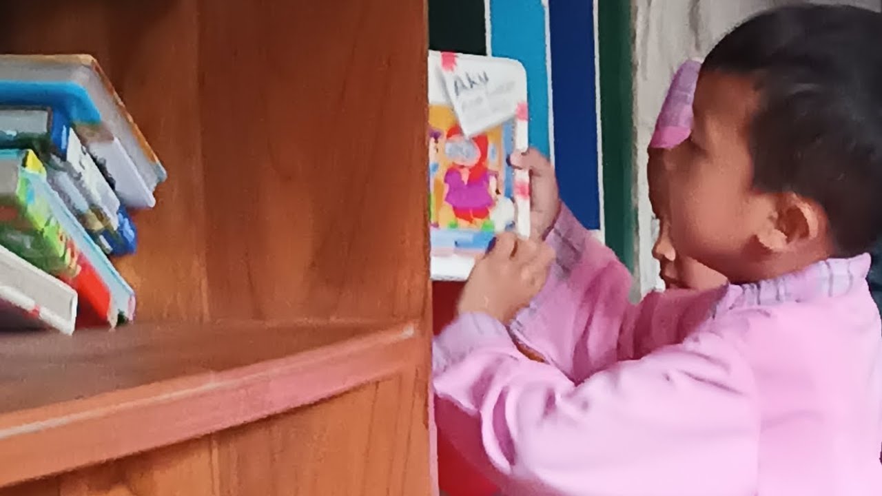 literasi pertama di KB TK PERMATA HATI ❤💞