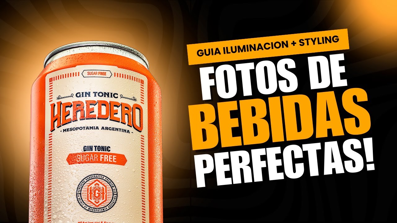 El Secreto para Fotografiar Bebidas PERFECTAS | Clase GRATIS de Iluminación y Styling Foto Producto
