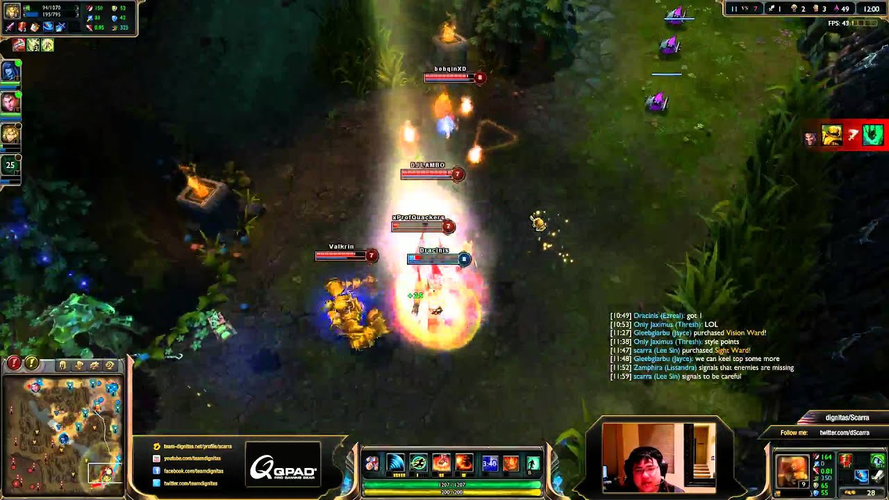 Scarra's stream. Solo Q at challenger. Adjusting to this stuff. Also 1080p+. Back from allstars.