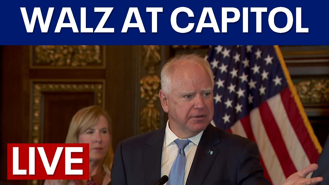 LIVE | Gov. Tim Walz speaks as legislative session comes to end