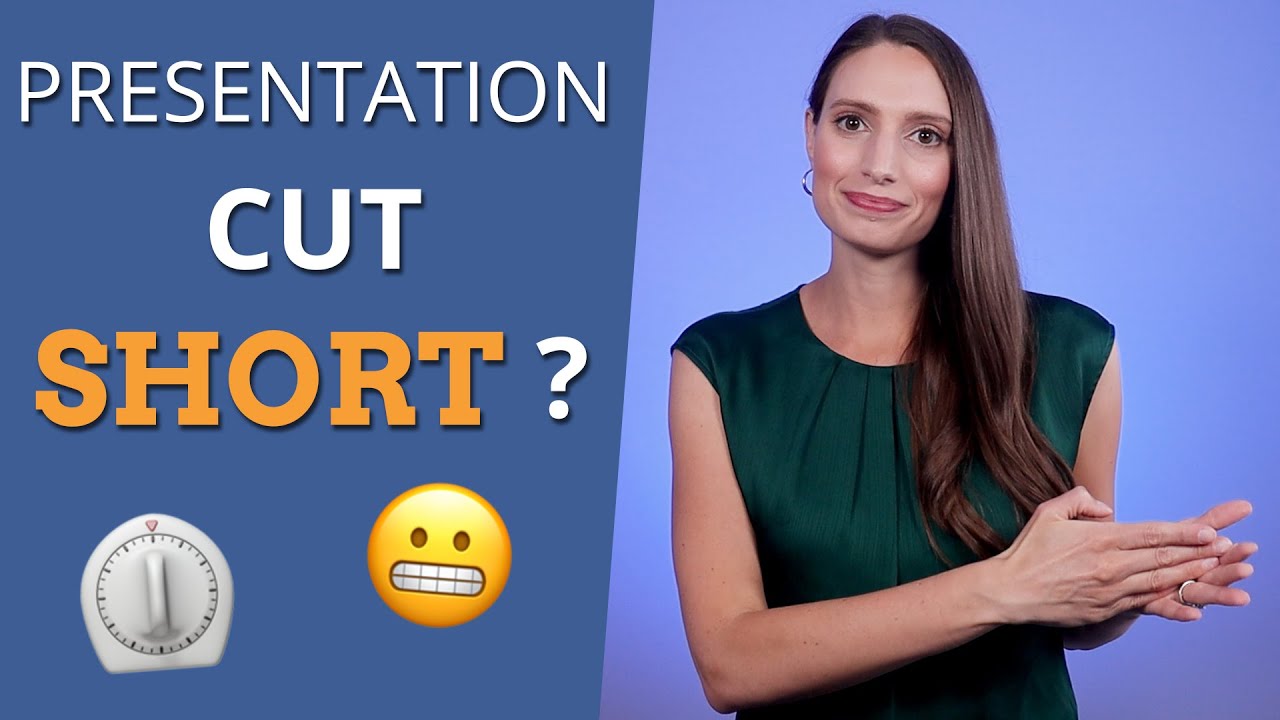 What to do when your presentation gets cut short (3 tips)