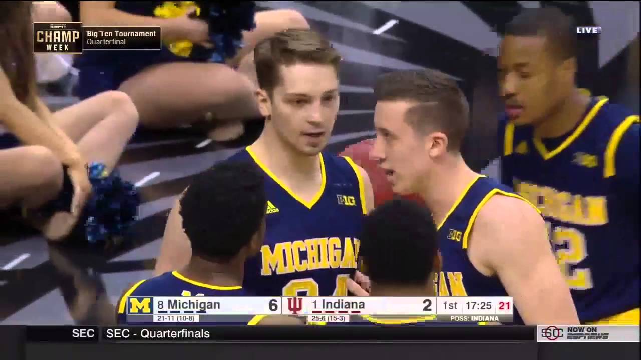 2016 BIG Ten Tournament Quarterfinals Michigan vs. Indiana