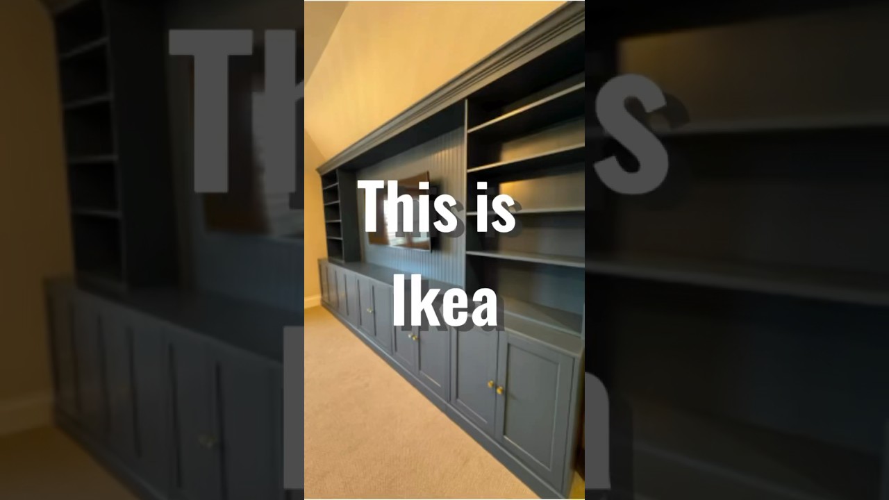 Используем IKEA для создания встроенной мебели! #ikea #diy #shorts