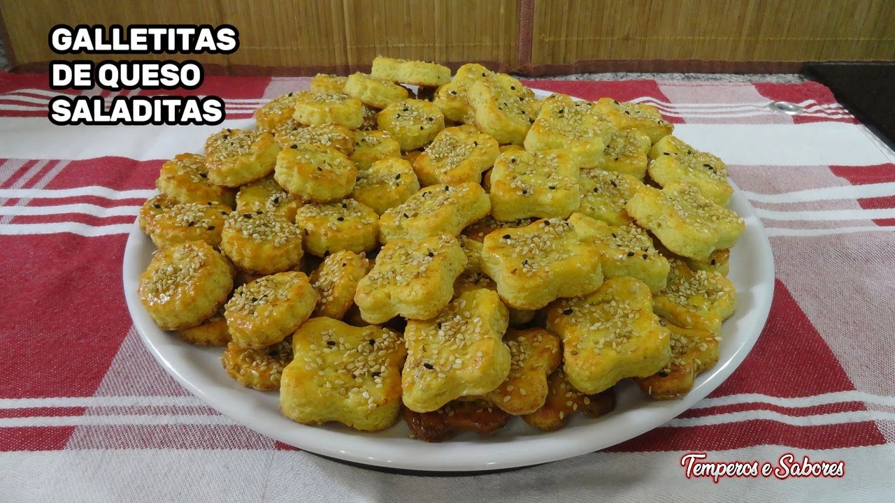 GALLETITAS DE QUESO SALADITAS deliciosas te encantarán y muy fáciles de hacer