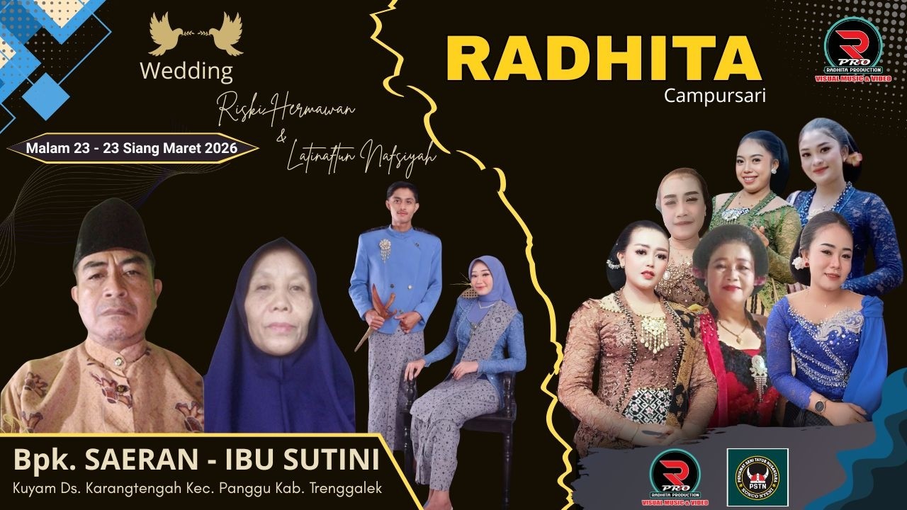 🛑 RADHITA CAMPURSARI Tayub Live Dirumah Bp. SAERAN IBU SUTINI - Kuyam Ds. Karangtengah Kec. Panggul
