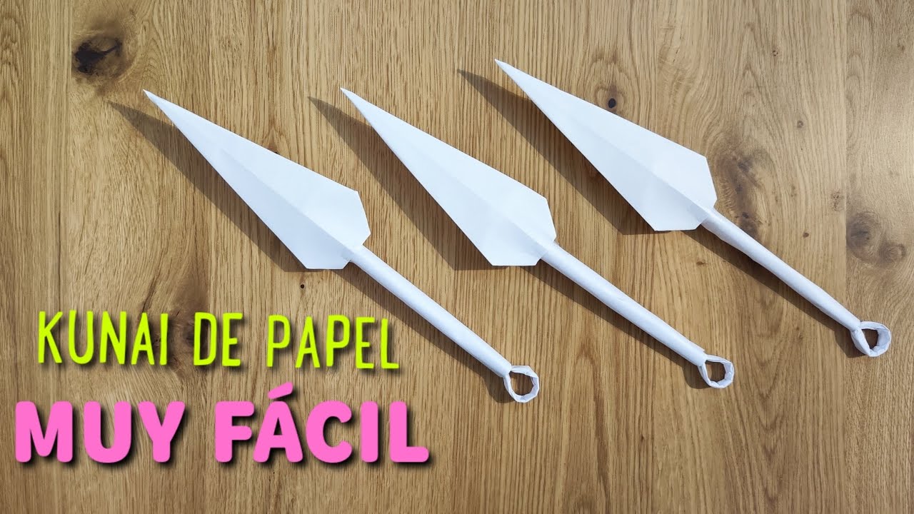 KUNAI DE PAPEL FÁCIL