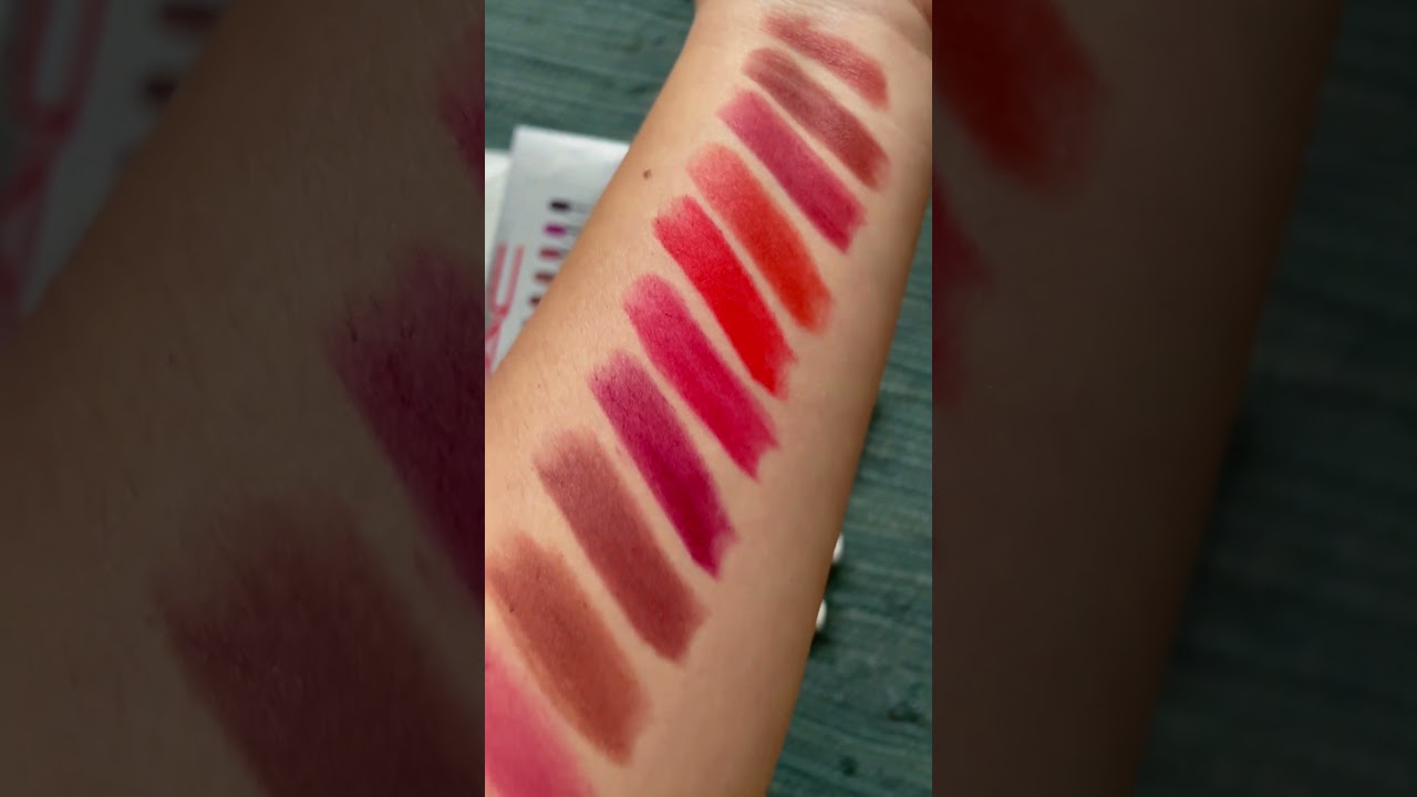 Mac holiday lipstick set swatches