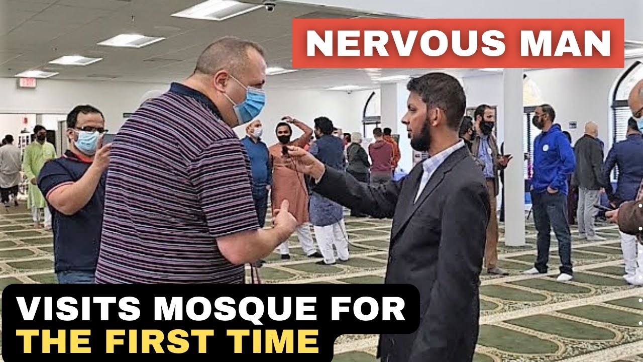 A NERVOUS catholic man visits Mosque for the FIRST time – Let’s hear him…