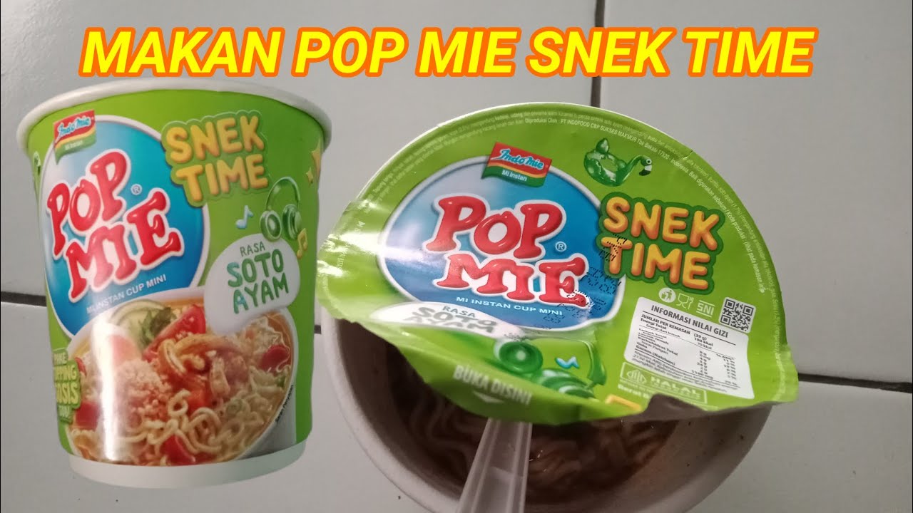 SUASANA  DI SORE HARI MAKAN POP MIE RASA SOTO AYAM