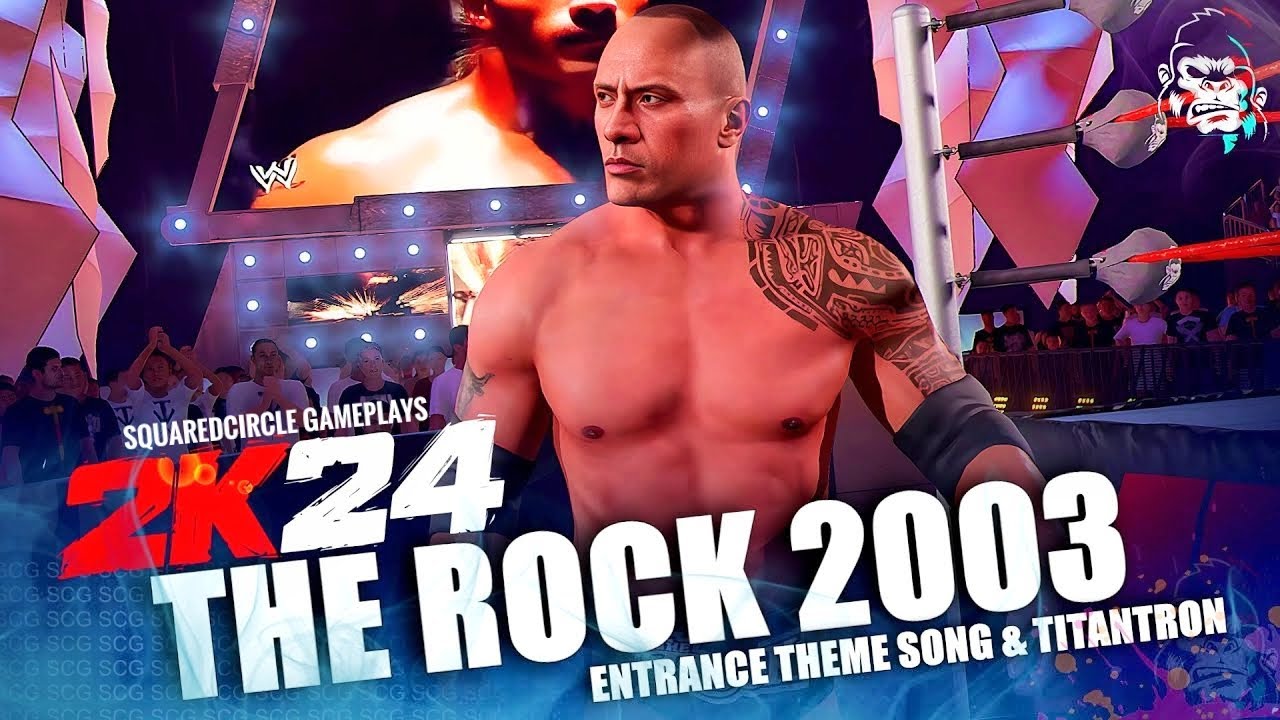 The Rock 2003 Hollywood  w/ Is Cooking Entrance Theme & Titantron | New WWE 2K24 Mods