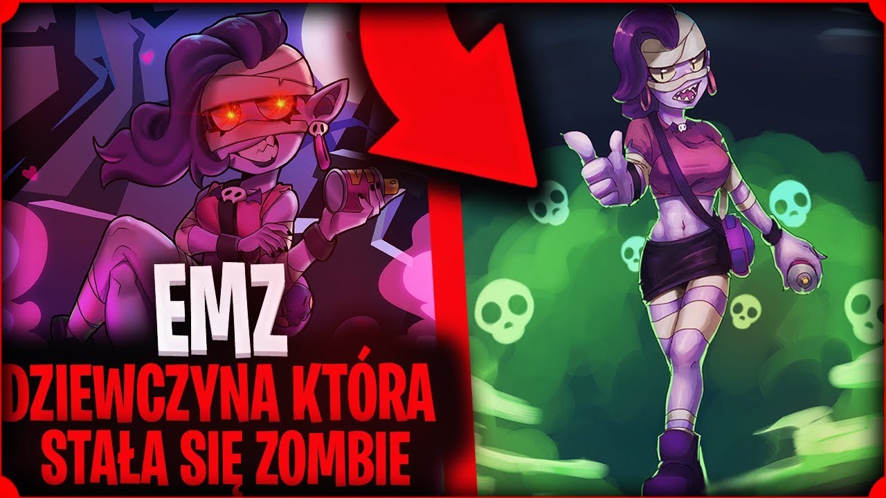 ⭐ Straszna Historia: EMZ DZIEWCZYNA ZOMBIE w BRAWL STARS POLSKA