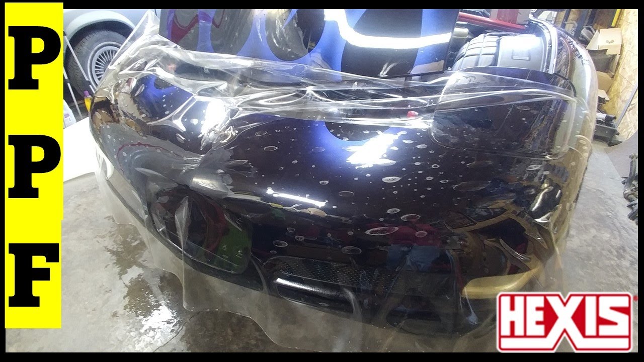 Applying HEXIS PPF (Paint Protection Film) on C5 Corvette Z06 Front Bumper