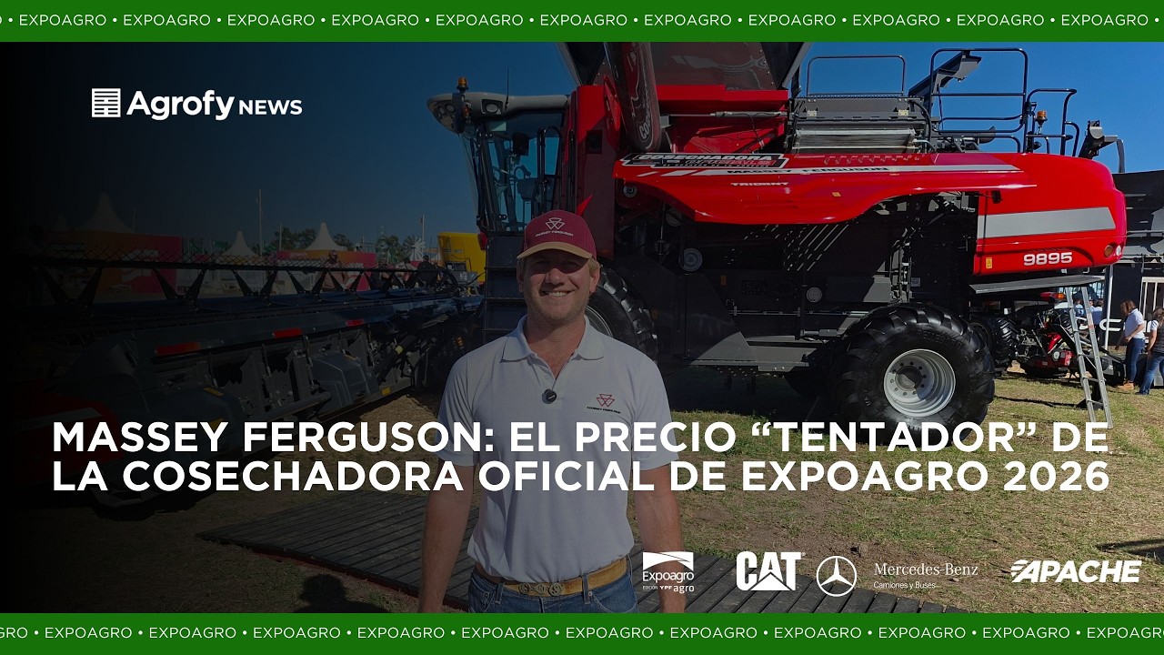 La cosechadora oficial de Expoagro 2026, con precio 