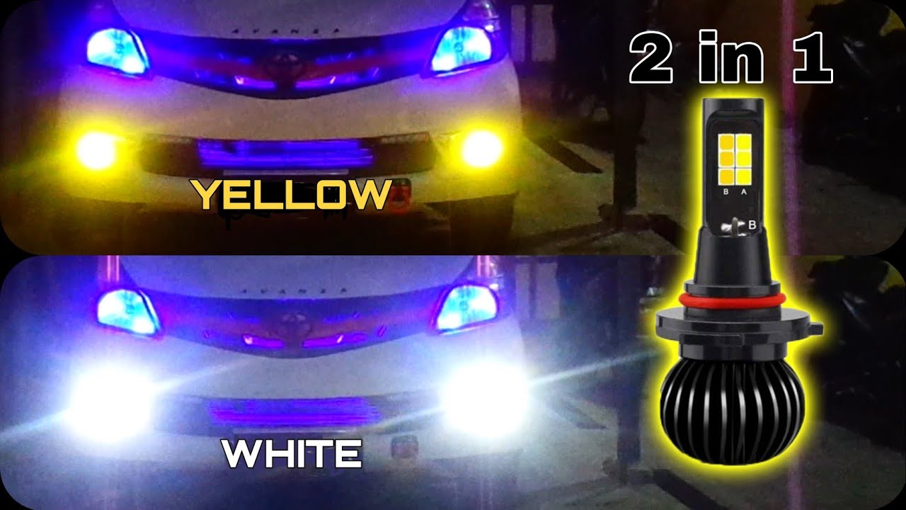 Pasang Lampu Foglamp Mobil 2 Warna