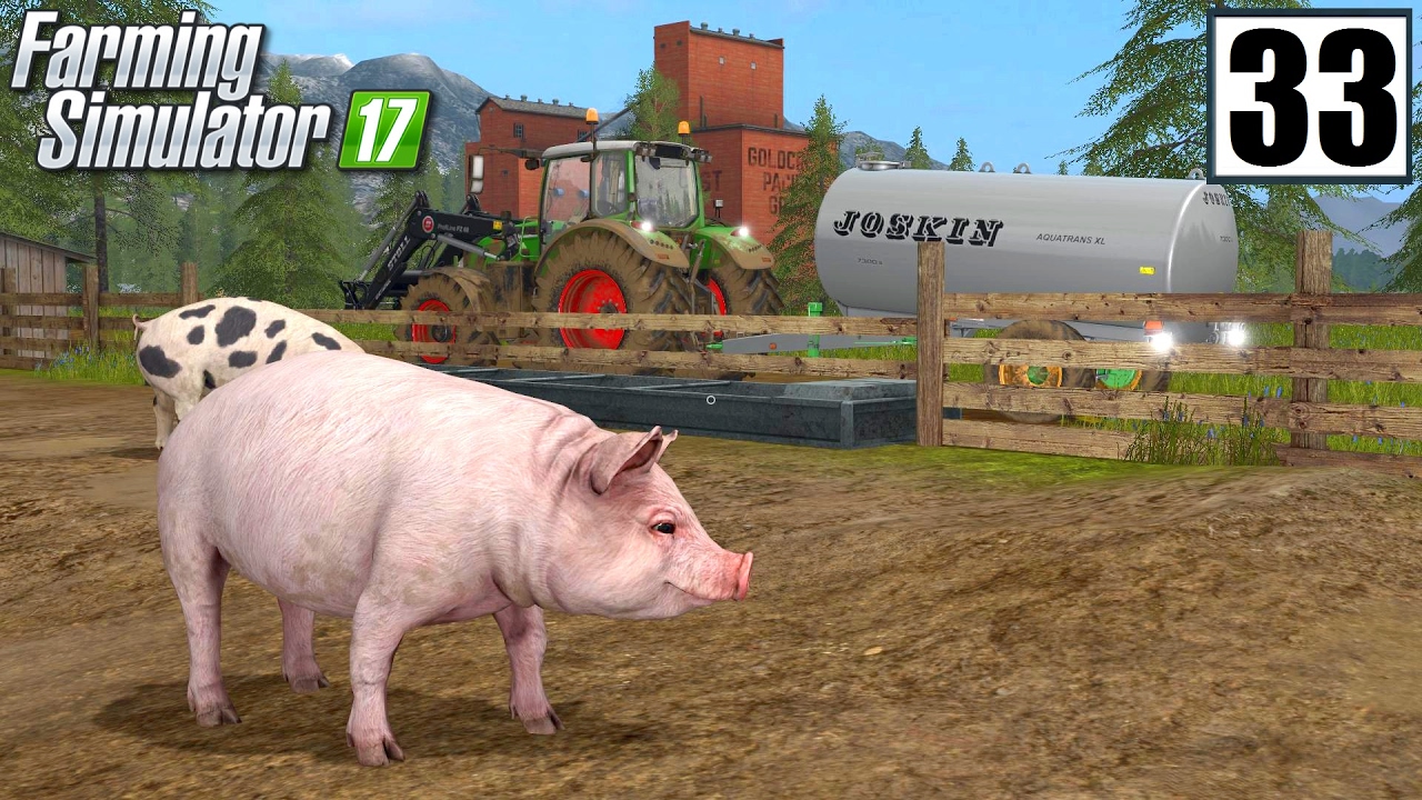 Obrządki u świń - Farming Simulator 17 (#33) | gameplay pl