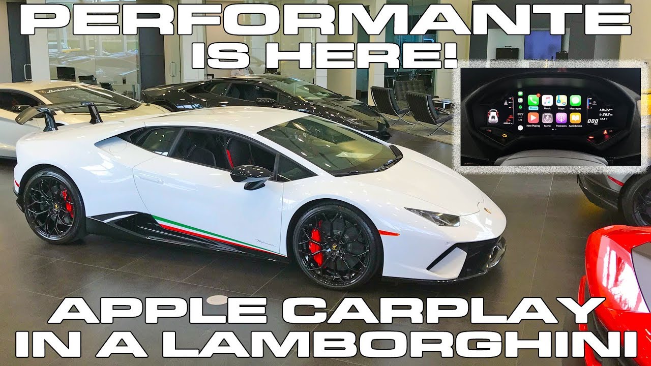 Lamborghini Huracan Performante is HERE! - Apple CarPlay Demo