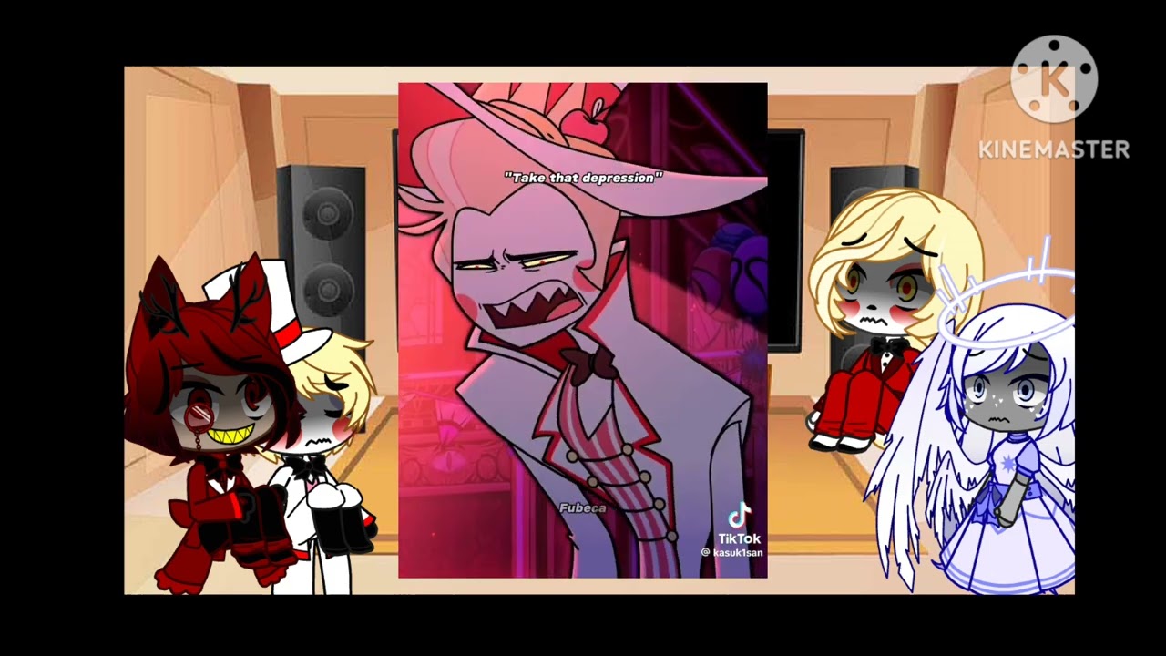 alastor y lucifer + Charlie,emily reaccionan algunos videos parte 7 /original/ habra parte 8?