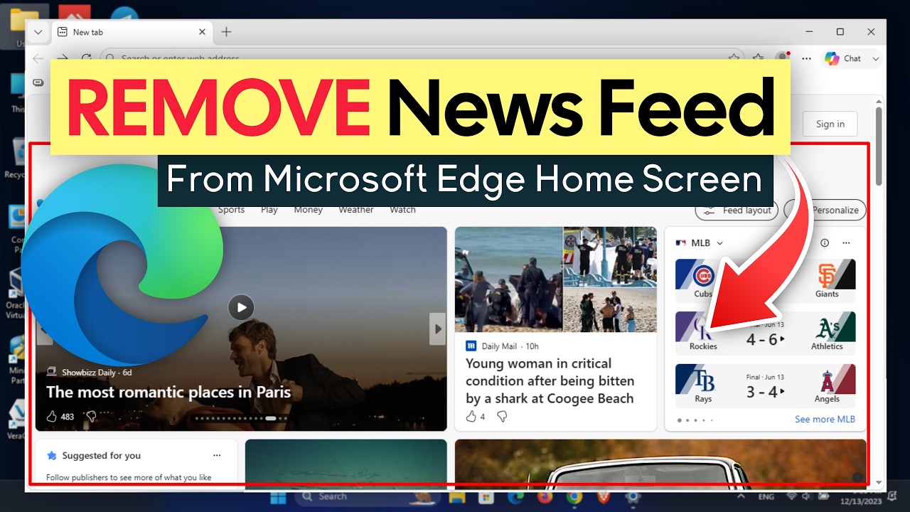 Как убрать ленту новостей и виджеты на главной странице Microsoft Edge