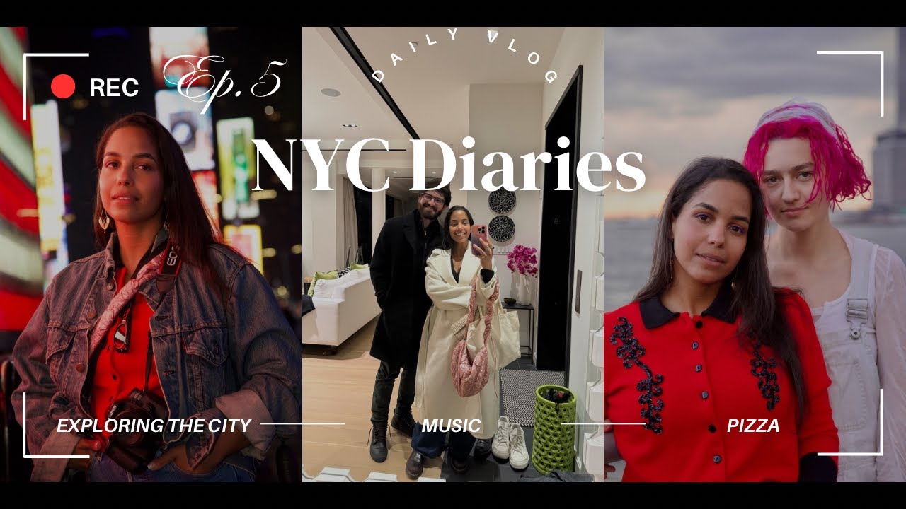 nyc diaries ep.5 | Concerts, lots of pizza, and making art with friends