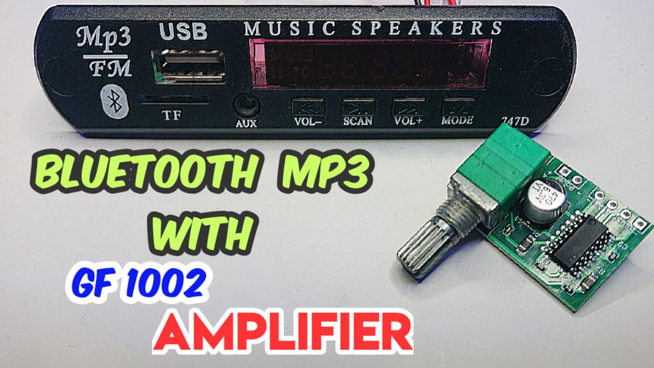 Bluetooth ,Fm,Usb,SD,Aux input kit with GF 1002 Amplifier module | electro max creation.